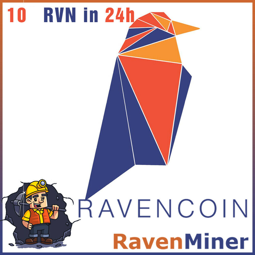 10 Raven Coin Rvn Crypto Mining Contract 10 Rvn Crypto Currency 24h Ebay