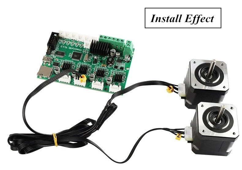 Dual ZAxis Stepper Motor Cable Wire Creality Ender3/Pro/V2/CR10