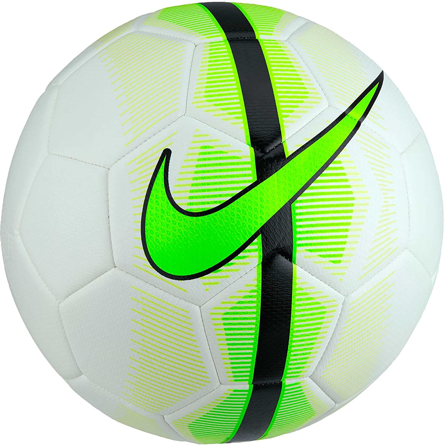 Nike Mercurial Veer Soccer Ball Durable 26-Panel Design Lime/White Size