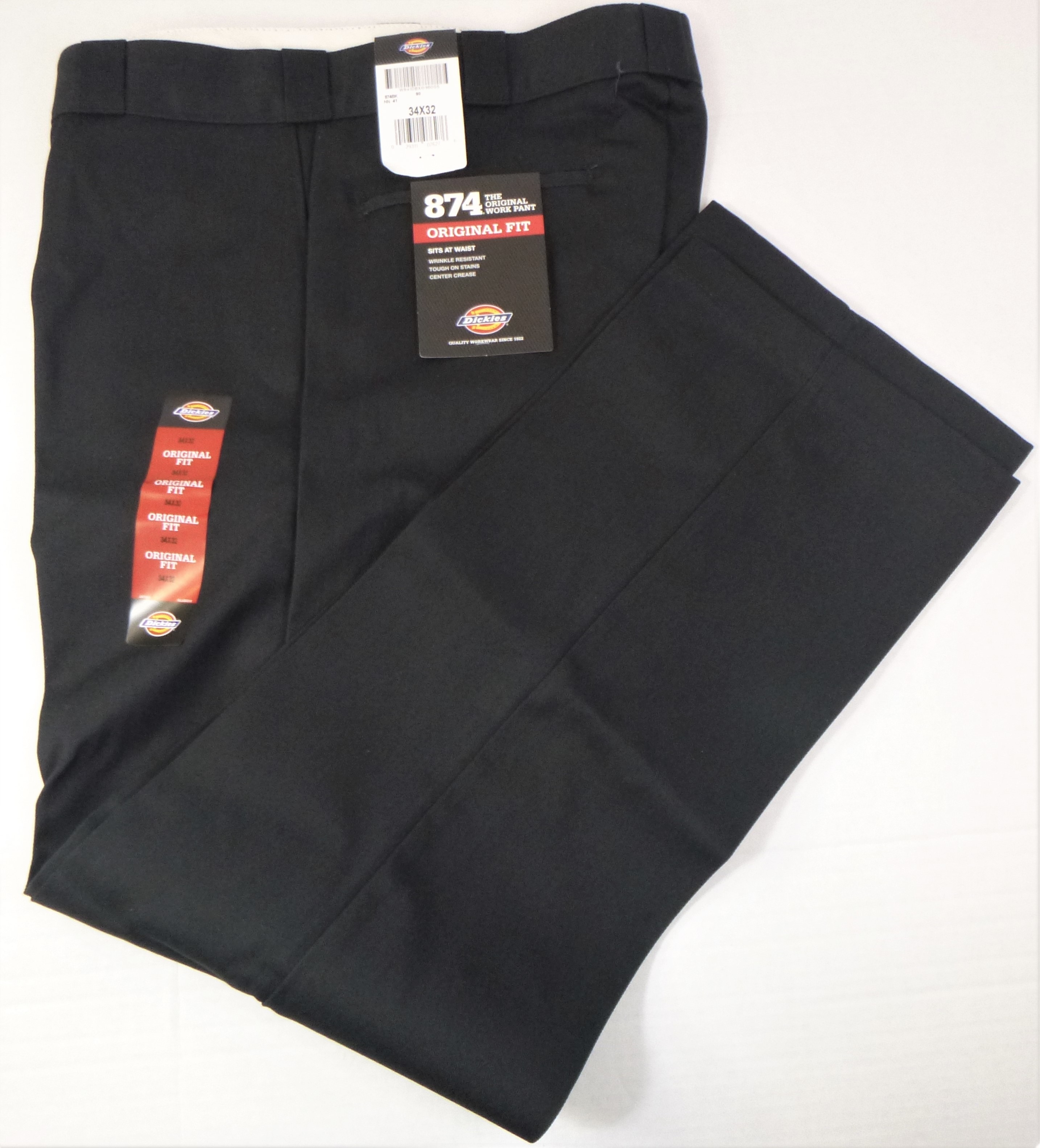 Dickies Men's Original 874 Comfortable Fade-Resistant Work Pant Black ...