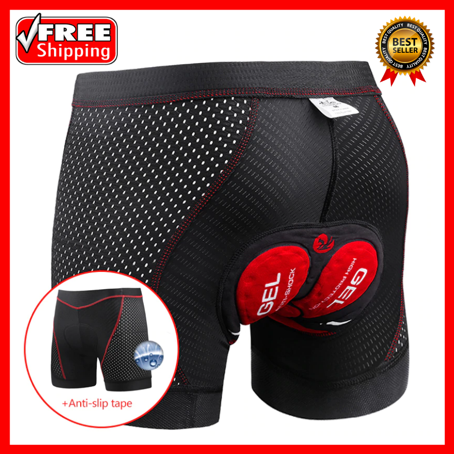 5D Gel Padded Bicycle Cycling Underwear Shorts Bike Short Breathable ...